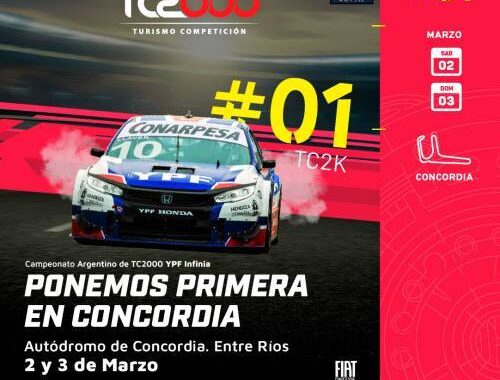 La primera fecha del TC2000 será en Concordia.